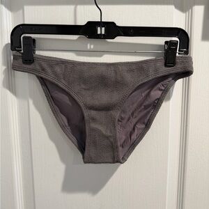 Pilyq Textured Gray Bikini Bottom
